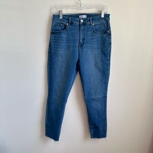 LOFT The Skinny Jeans Raw Hem Size 29 8